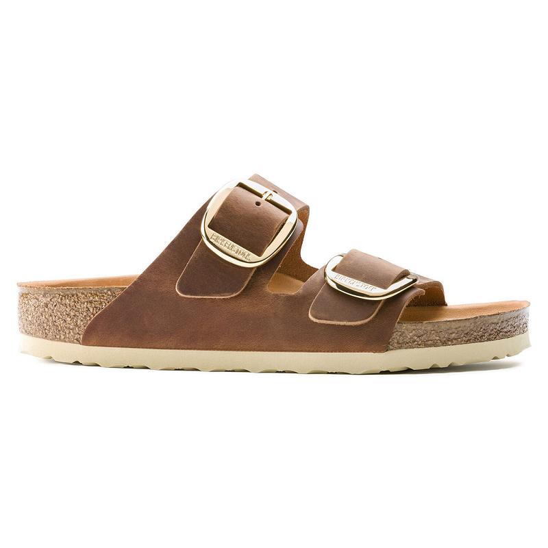 Birkenstock Big Přezkou Antique Læder Arizona Dame Brune | DK 465HAP